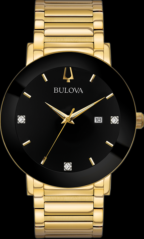 Montre Bulova | Montre Homme Bulova Modern - 97D116 Diamant / Or Jaune