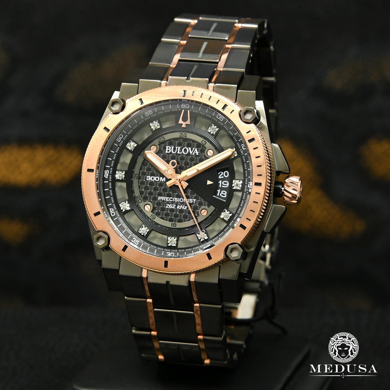 Montre Bulova | Montre Homme Bulova Precisionist - 98D149 Or Noir