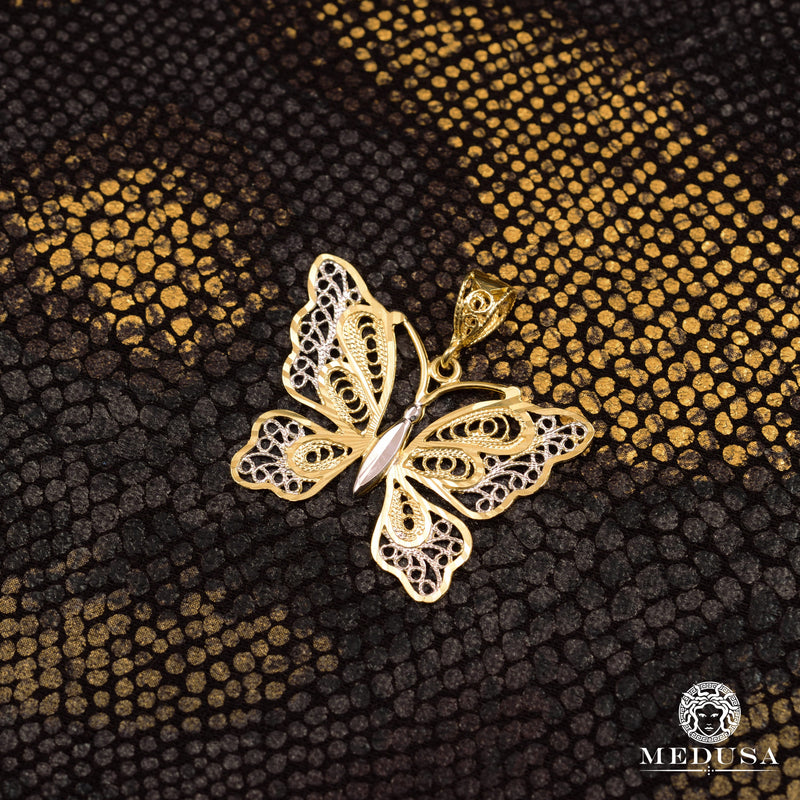 Pendentif en Or 10K | Pendentif Divers Butterfly X1 Or Jaune