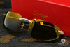 Lunette Cartier | Lunette Homme Cartier C Décor | Gold &amp; Wood Or Jaune