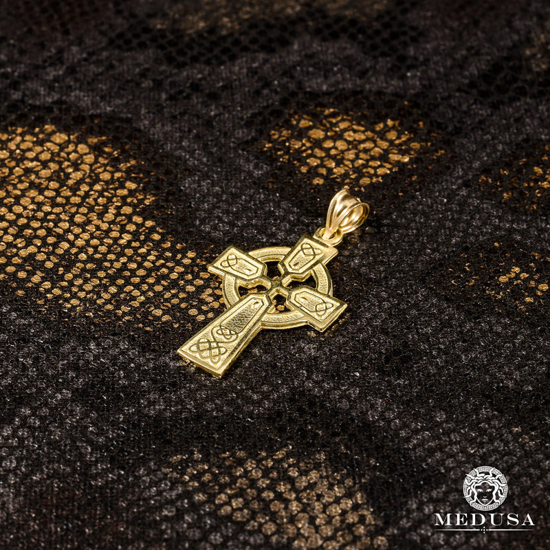 Pendentif en Or 10K | Pendentif Croix Celtic X1 Or Jaune