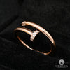 Bague à Diamants en Or 18K | Bague Femme Clou D1 Diamant Or Blanc