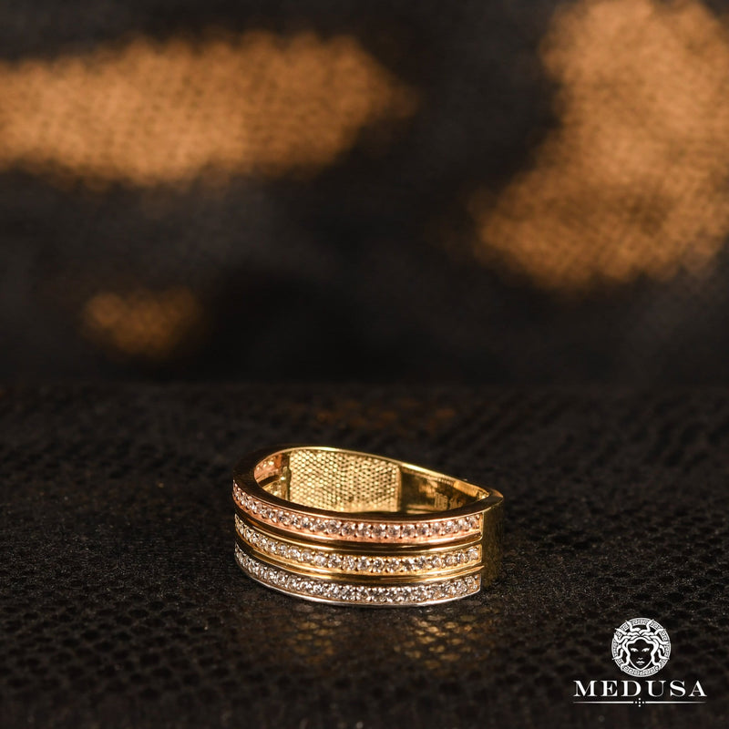 Bague en Or 10K | Bague Femme Colored F1 - 3 Tons Or 3 Tons