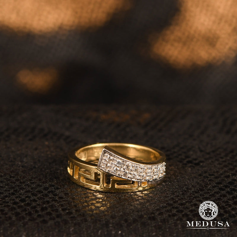 Bague en Or 10K | Bague Femme Crown F1 Or Jaune