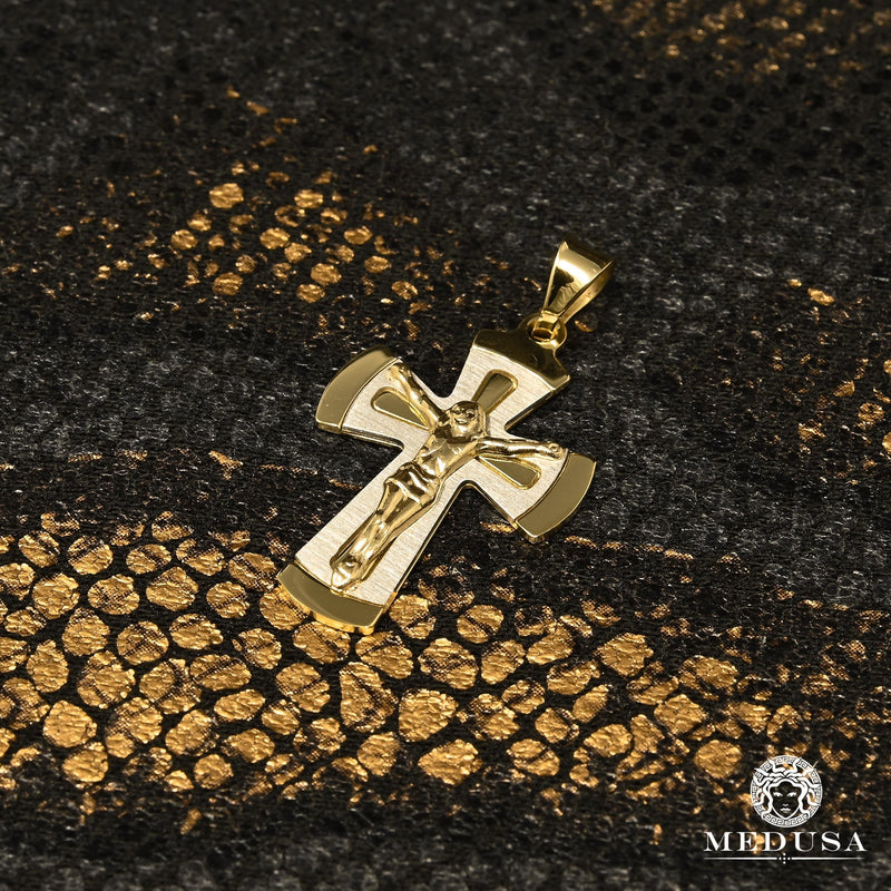 Breloque en Or 10K | Pendentif Breloque Crusty F12 Or 2 Tons