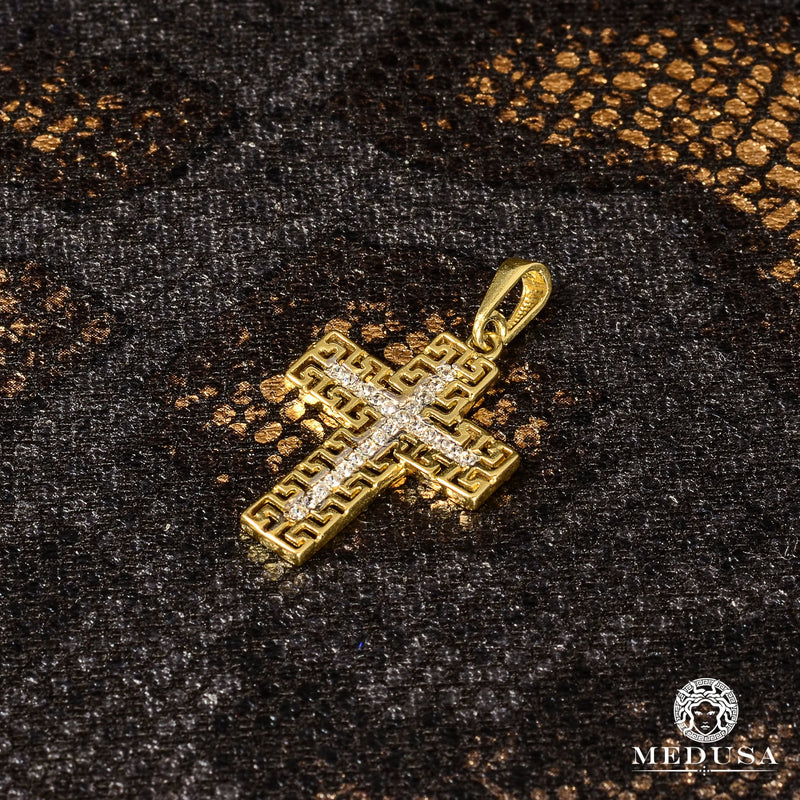 Breloque en Or 10K | Pendentif Breloque Crusty F3 Or Jaune