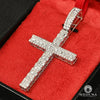 Pendentif à Diamants en Or 10K | Pendentif Croix Crystal D18 Diamant Or Blanc