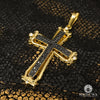 Pendentif en Or 10K | Pendentif Croix Crystal X16 Or Jaune