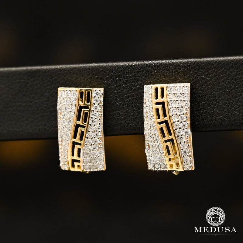 Clip-On en Or 10K | Boucles d’Oreilles Deluxe F13 Or Jaune