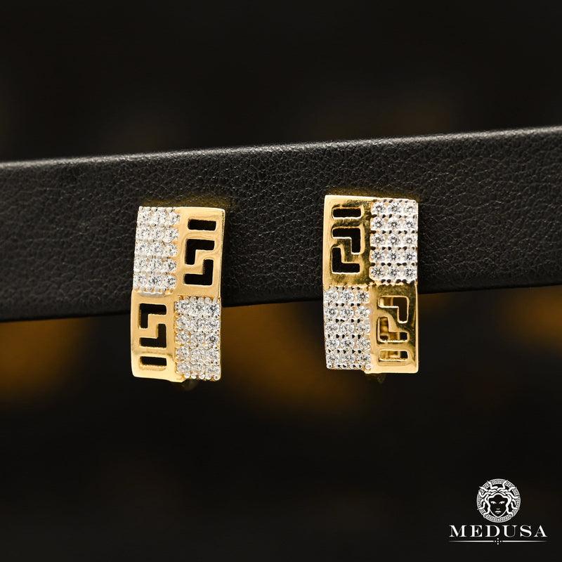Clip-On en Or 10K | Boucles d’Oreilles Deluxe F14 Or Jaune