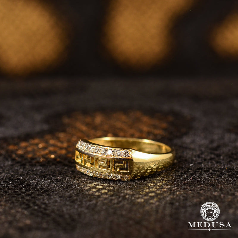 Bague en Or 10K | Bague Femme Diamond F10 Or Jaune