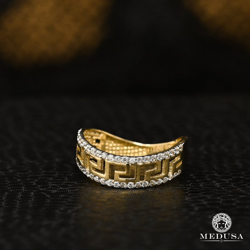 Bague en Or 10K | Bague Femme Diamond F16 Or Jaune