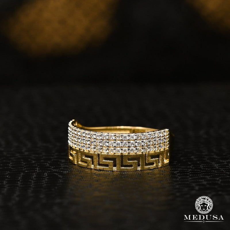 Bague en Or 10K | Bague Femme Diamond F17 Or Jaune