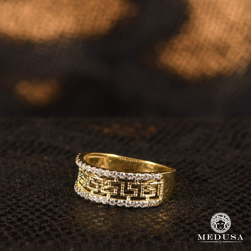 Bague en Or 10K | Bague Femme Diamond F3 Or Jaune