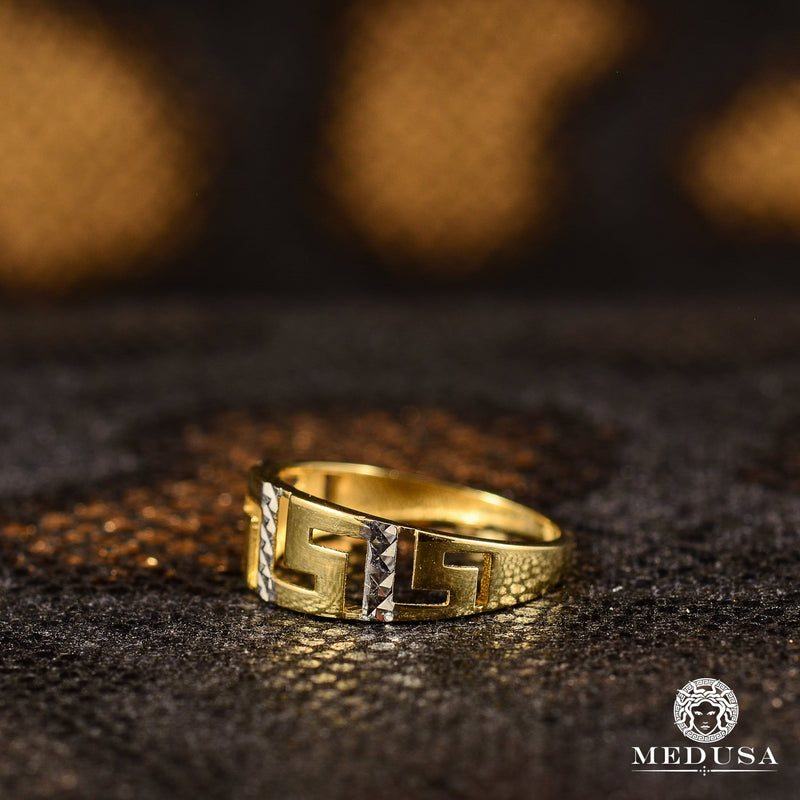 Bague en Or 10K | Bague Femme Diamond F6 Or 2 Tons