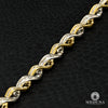 Bracelet à Diamants en Or 14K | Bracelet Femme Elegant D1 Diamant Or 2 Tons