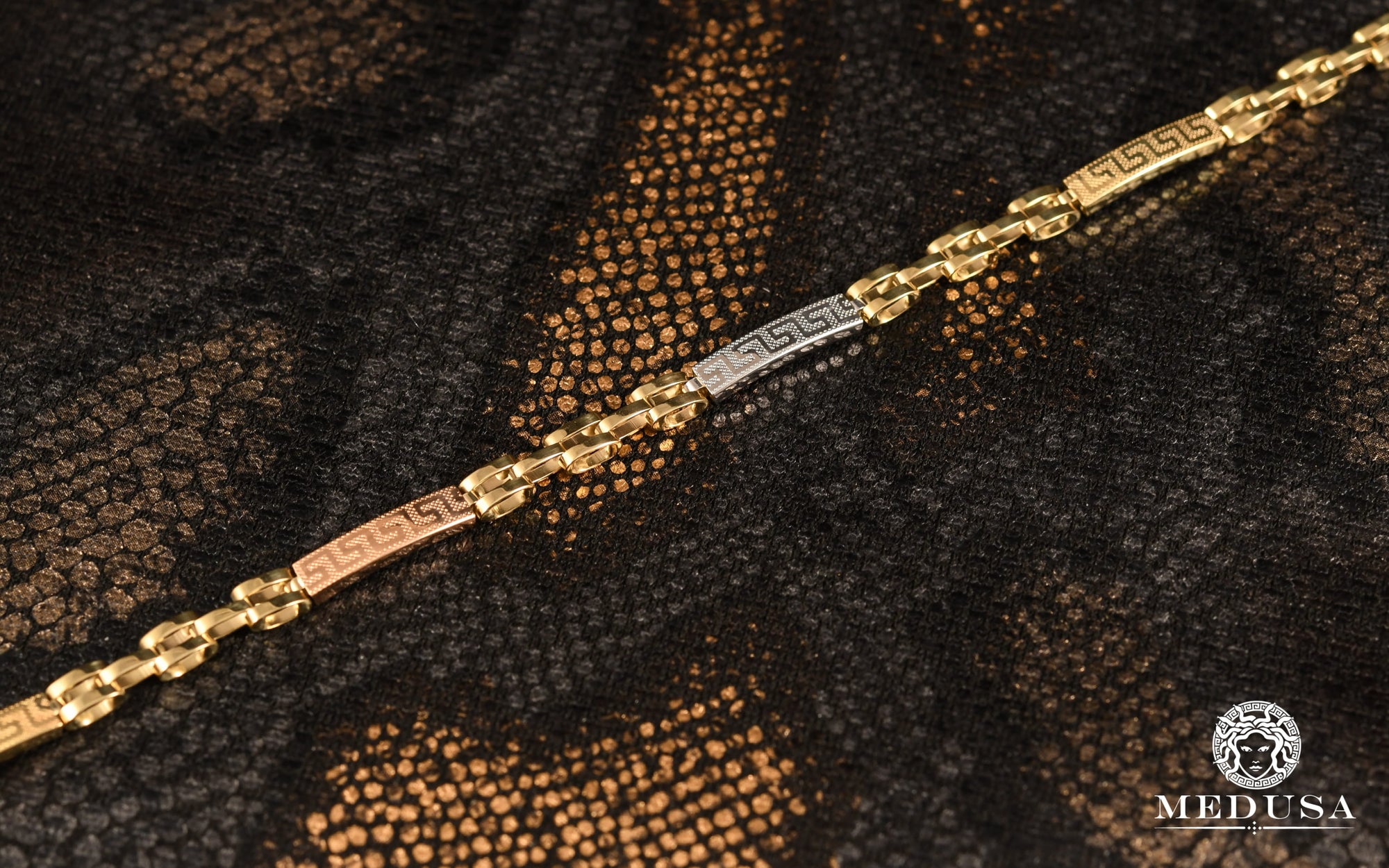 Bracelet en Or 10K | Bracelet Femme Elegant F1 Or 3 Tons