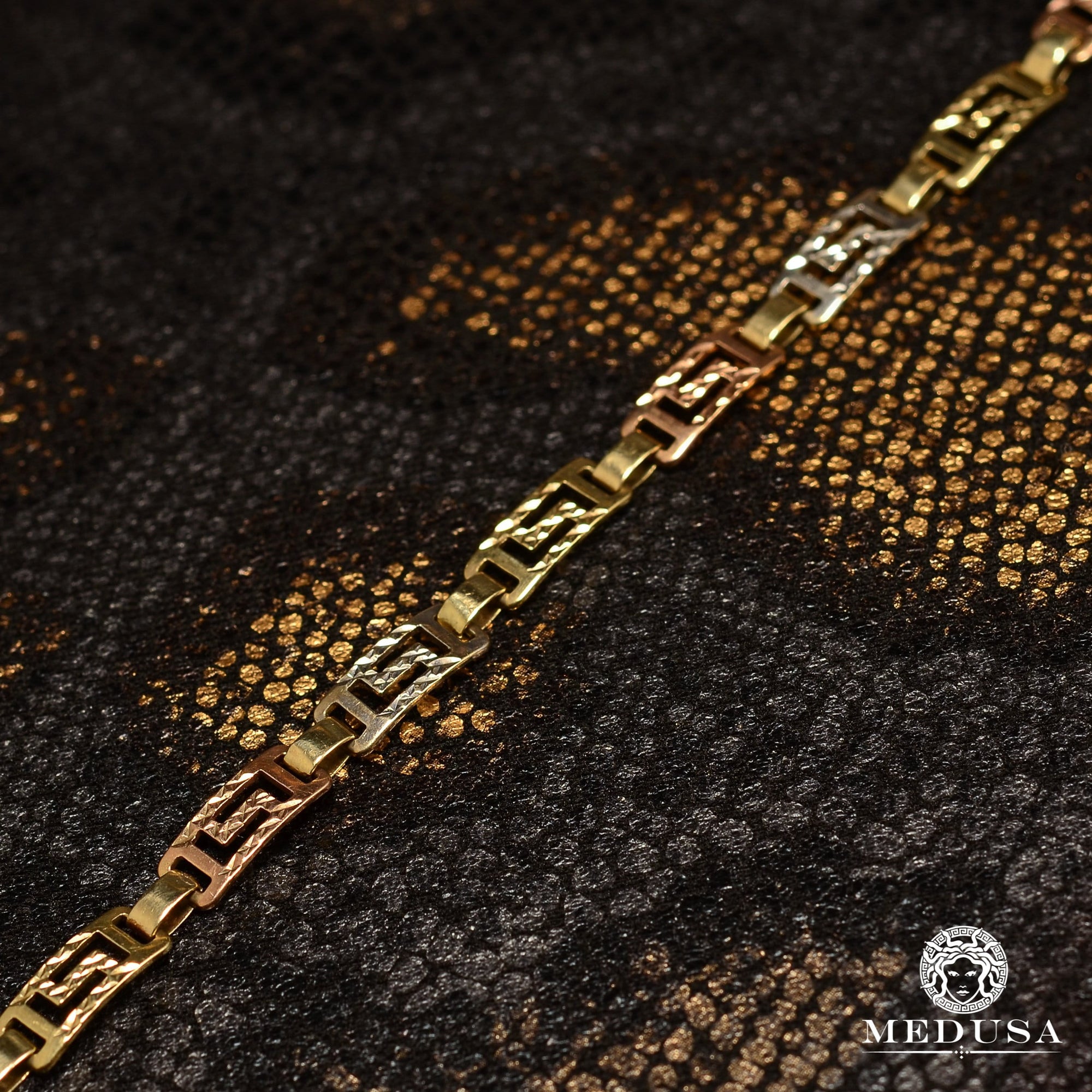 Collier en Or 10K | Collier Femme Elegant X4 Or 3 Tons