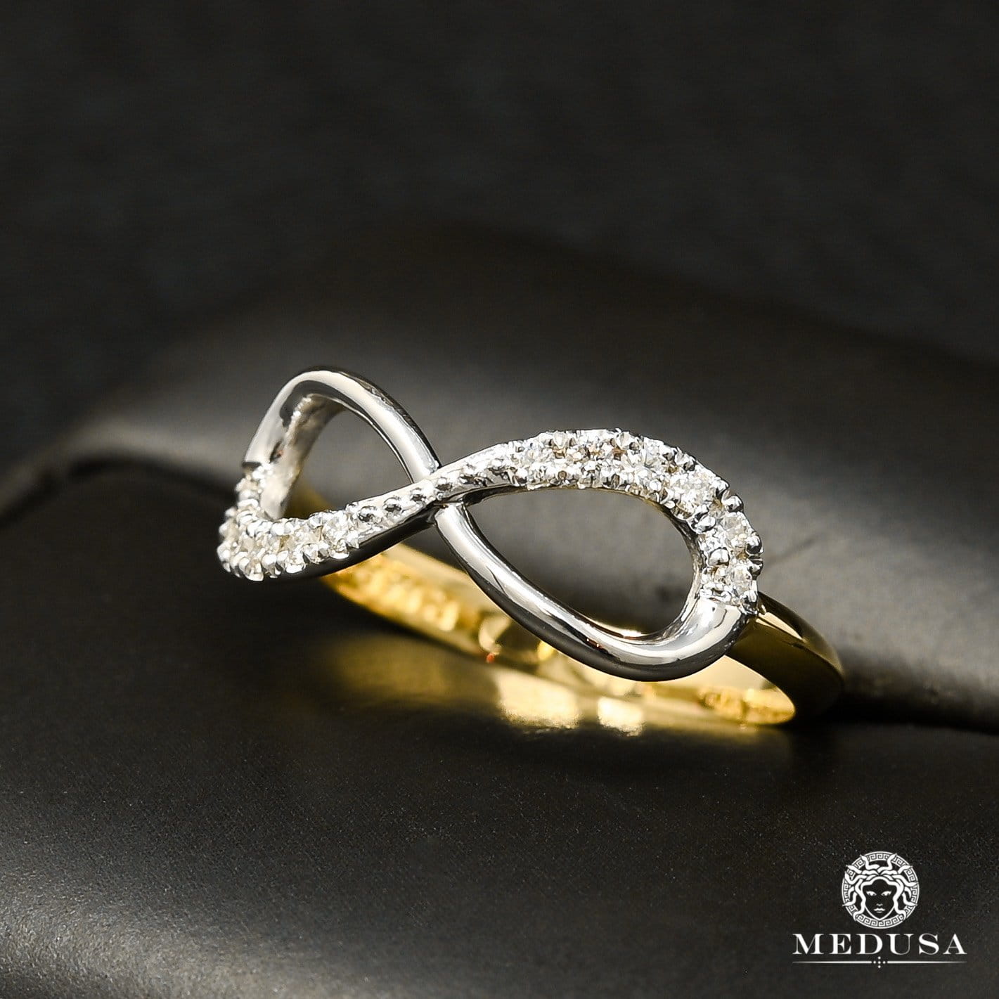 Bague à Diamants en Or 10K | Bague Femme Eternal D4 Diamant 16PT / Or 2 Tons
