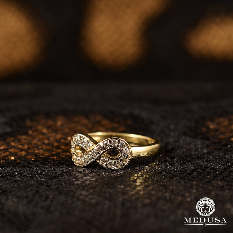 Bague en Or 10K | Bague Femme Eternal F10 - Infinity Or Jaune