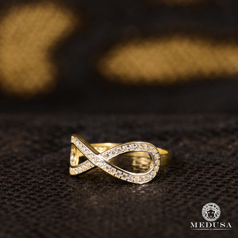 Bague en Or 10K | Bague Femme Eternal F2 - Infinity Or Jaune
