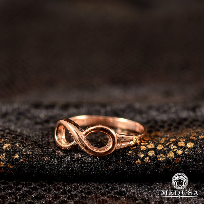 Bague en Or 10K | Bague Femme Eternal F4 - Infinity Or Rose