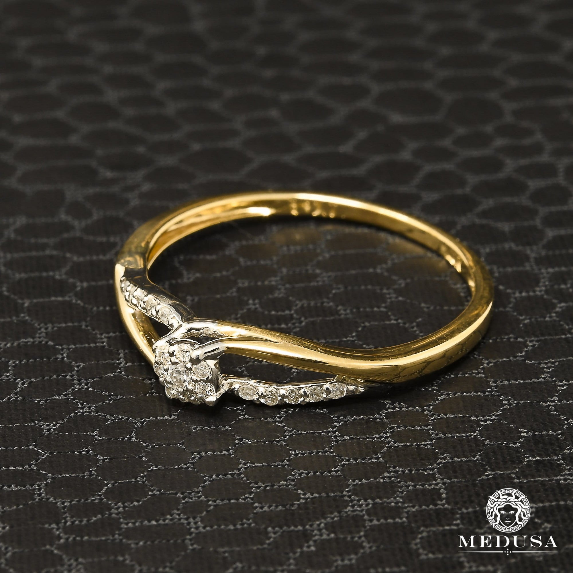 Bague à Diamants en Or 10K | Bague Femme Fairy D8 - Diamant 10PT / Or 2 Tons