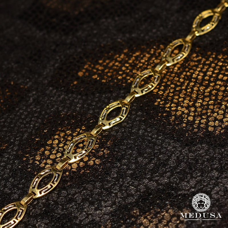 Bracelet en Or 10K | Bracelet Femme Fancy F2 Or Jaune