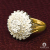 Bague à Diamants en Or 10K | Bague Femme Flower D1 - Diamant 2.00CT / Or 2 Tons