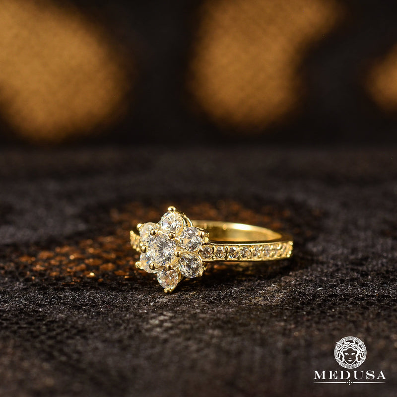Bague en Or 10K | Bague Femme Flower F1