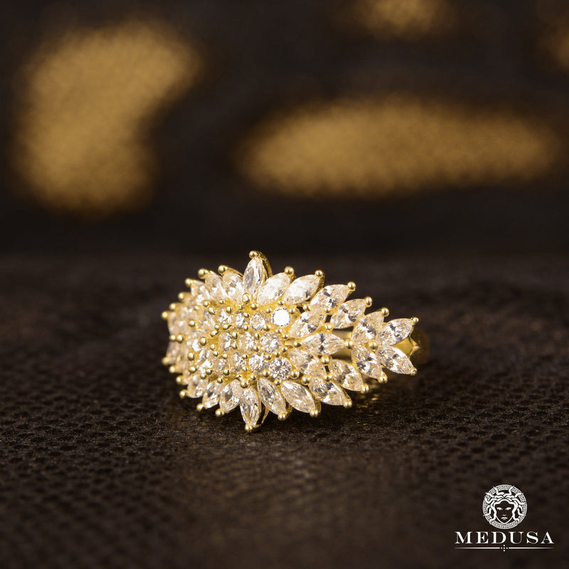 Bague en Or 10K | Bague Femme Flower F7
