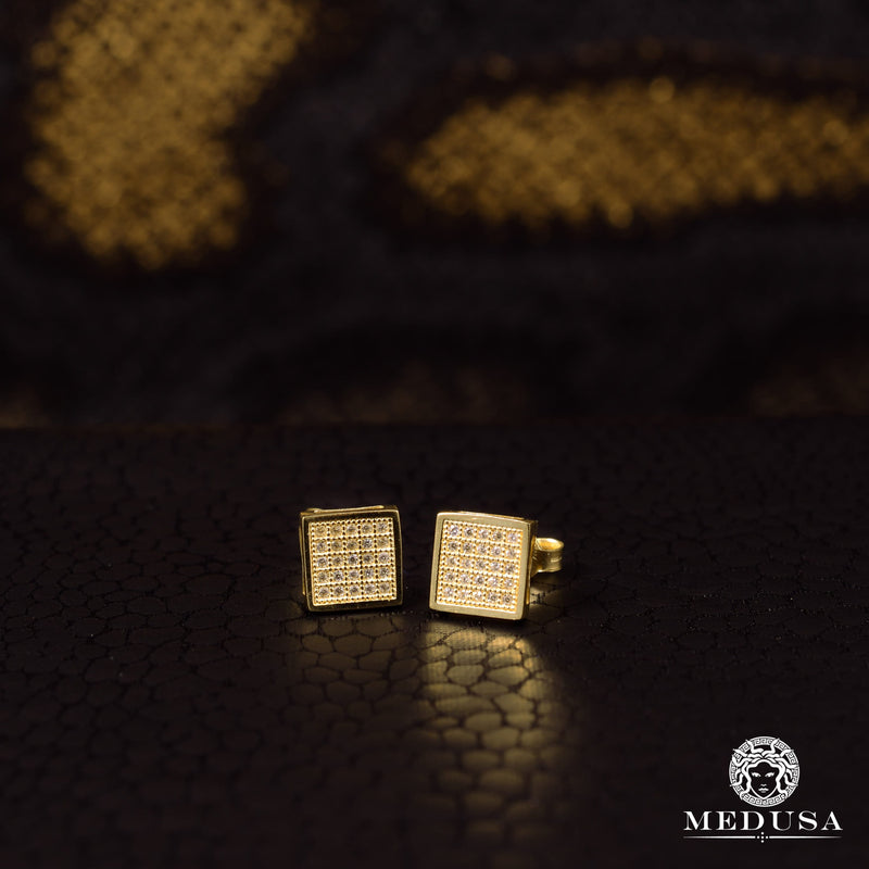 Studs en Or 10K | Boucles d’Oreilles Forehead F10 Or Jaune