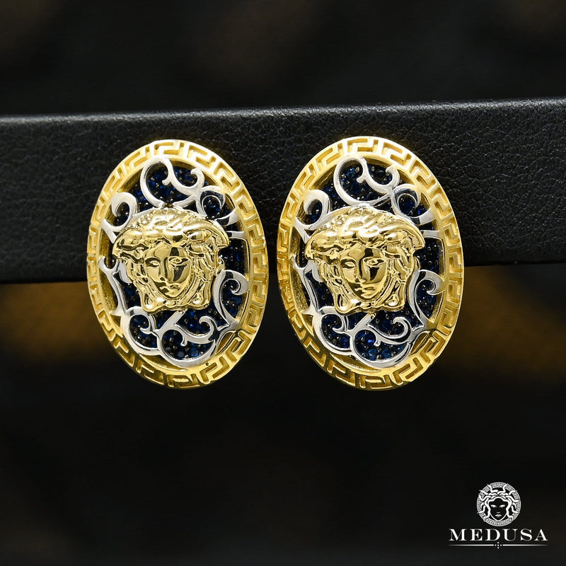 Studs en Or 10K | Boucles d’Oreilles Forehead F13 Or 2 Tons