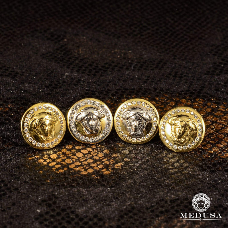 Studs en Or 10K | Boucles d’Oreilles Forehead F4