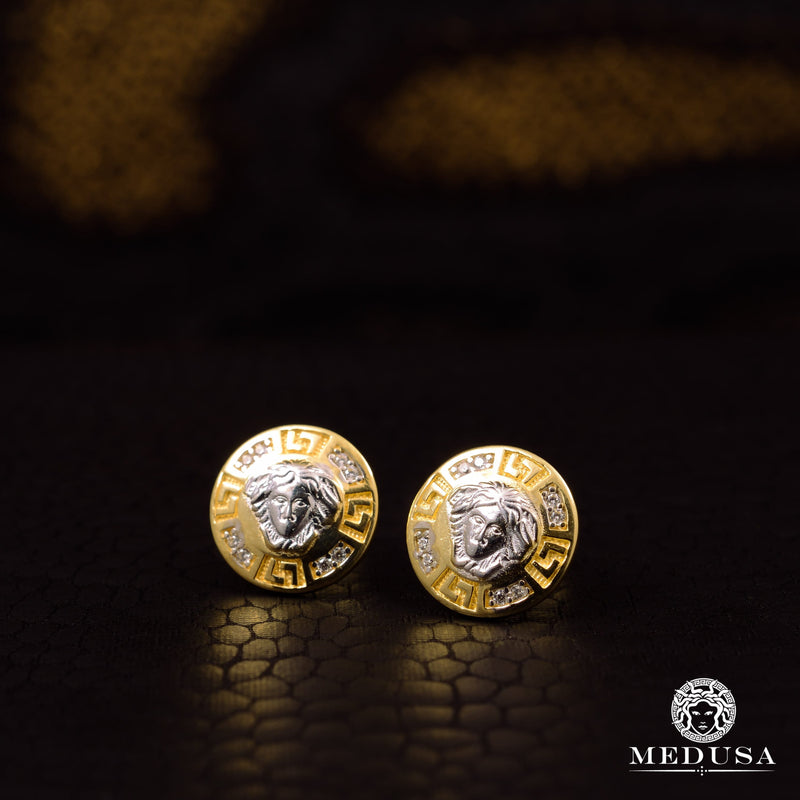 Studs en Or 10K | Boucles d’Oreilles Forehead F8 Or 2 Tons