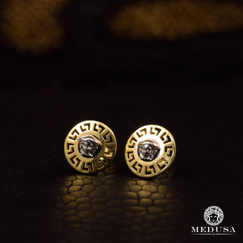 Studs en Or 10K | Boucles d’Oreilles Forehead F9 Or 2 Tons