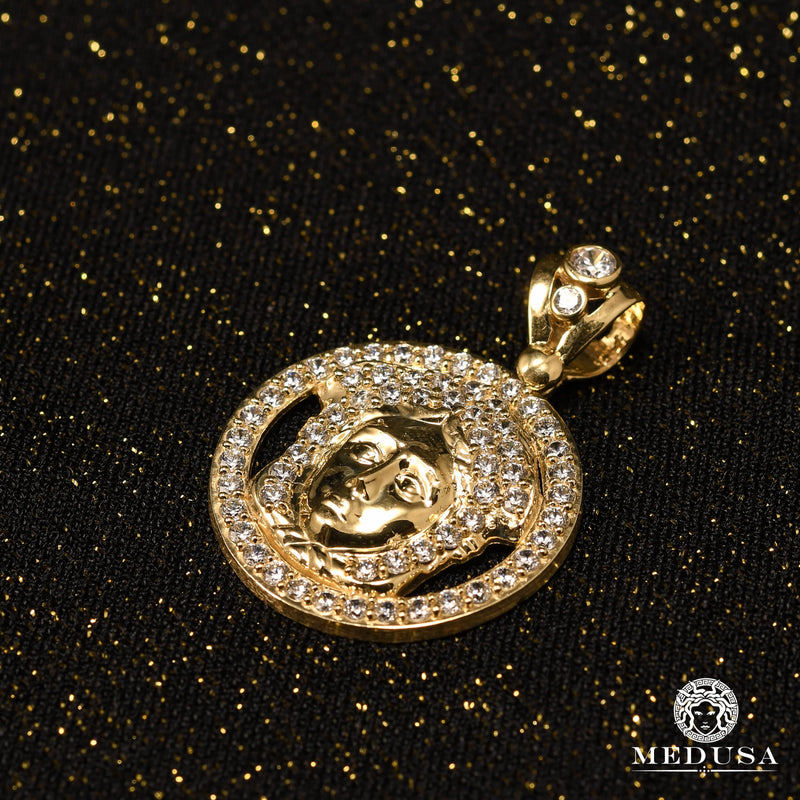 Pendentif en Or 10K | Médaillon Gaïa F1 Or Jaune