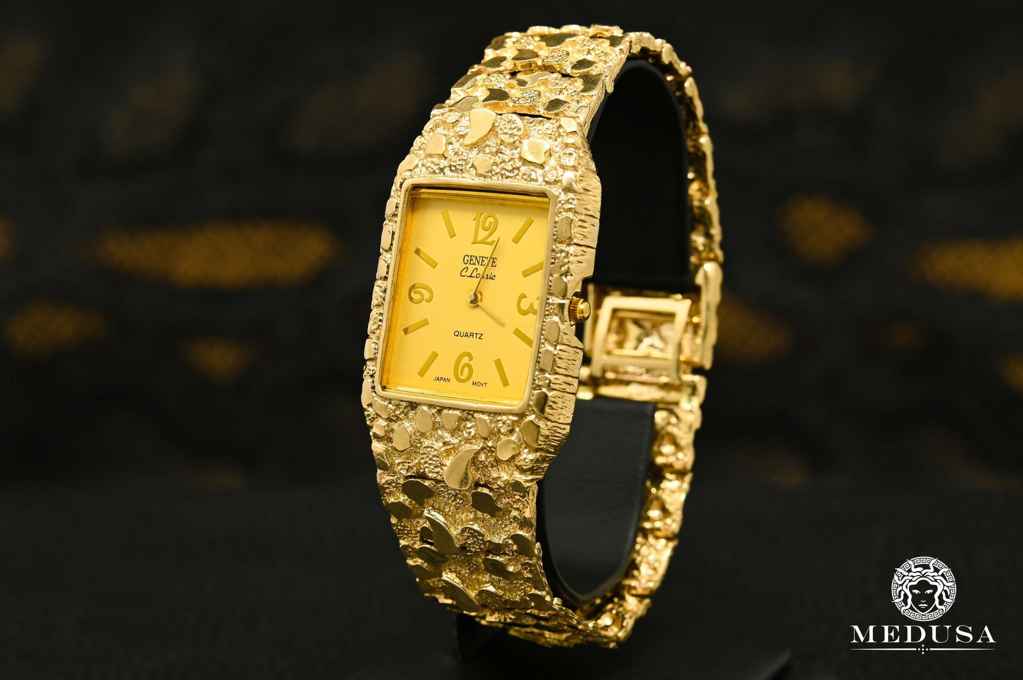 Montre en Or 10K | Montre Homme Genève H5 - Nugget