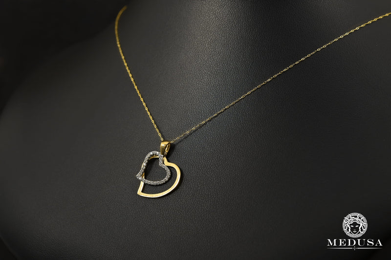 Collier en Or 10K | Collier Femme Girly F17 Or Jaune