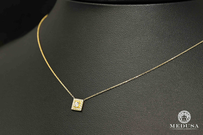 Collier en Or 10K | Collier Femme Girly F22 Or Jaune
