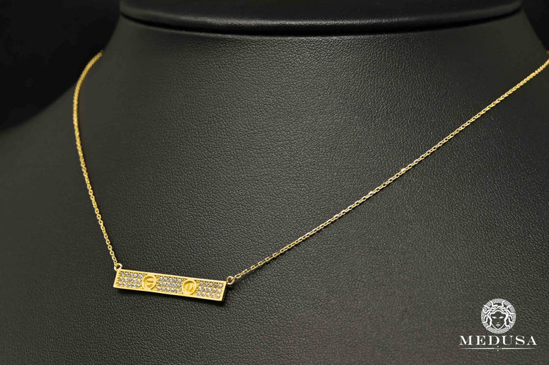 Collier en Or 10K | Collier Femme Girly F23 - Love Or Jaune