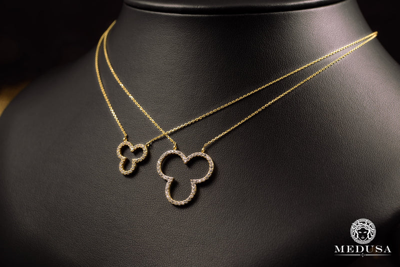 Collier en Or 10K | Collier Femme Girly F7 Or Jaune