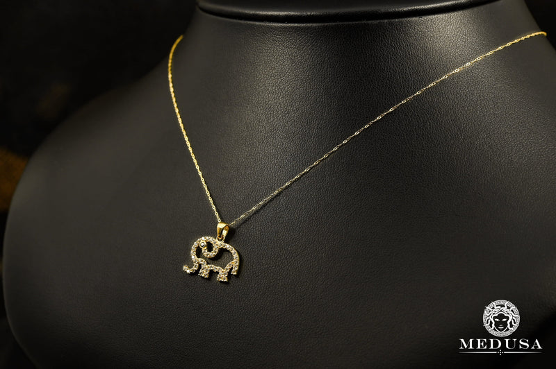 Collier en Or 10K | Collier Femme Girly F9 Or Jaune