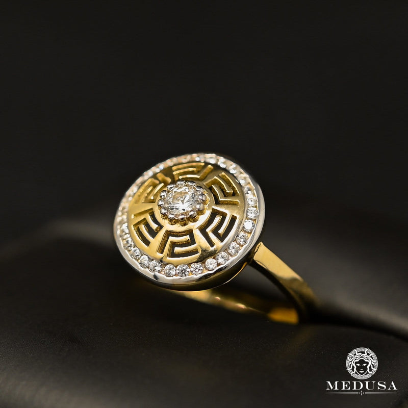 Bague en Or 10K | Bague Femme Glam F35 Or Jaune