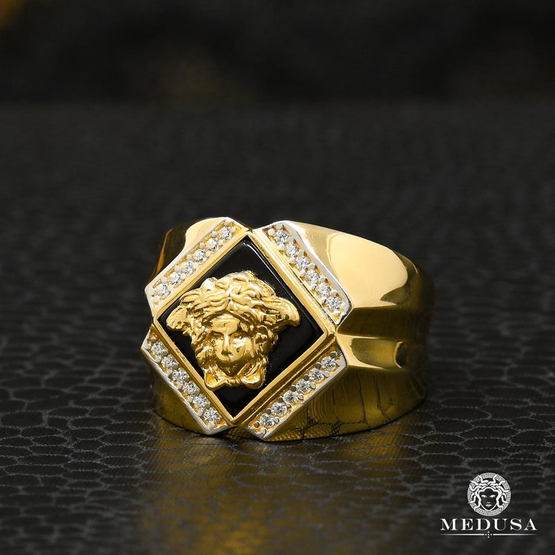 Bague en Or 10K | Bague Homme Glam H42 Or Jaune