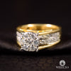 Bague à Diamants en Or 10K | Bague Femme Glass D1 - Diamant 1.00CT / Or 2 Tons