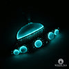 Pendentif à Diamants en Or 10K | Bijoux Custom Glowing Spaceship Diamant Or Blanc