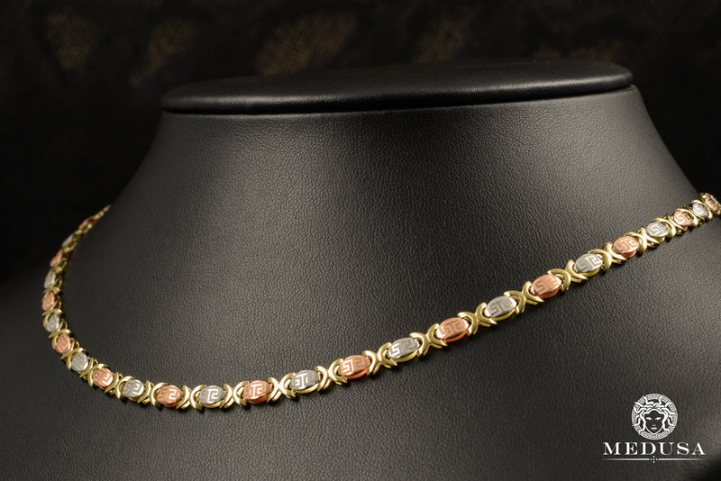 Collier en Or 10K | Collier Femme Gorgeous X9 Or 3 Tons