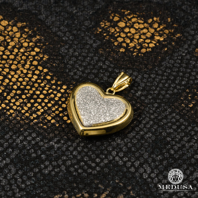 Pendentif en Or 10K | Pendentif Divers Hearty X3
