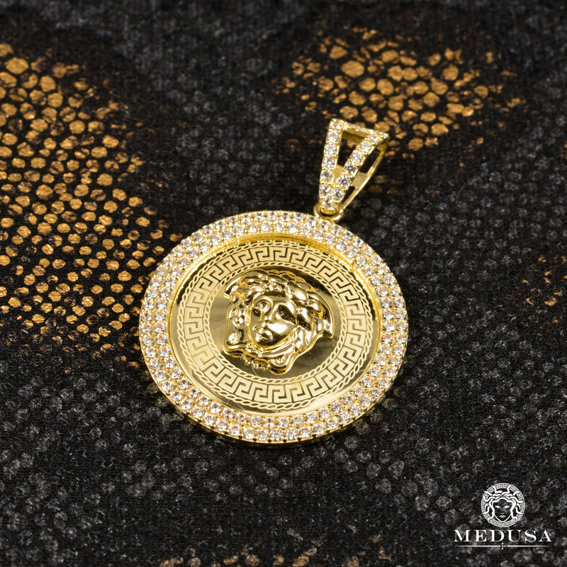 Pendentif en Or 10K | Médaillon Héra F14 28mm / Or Jaune